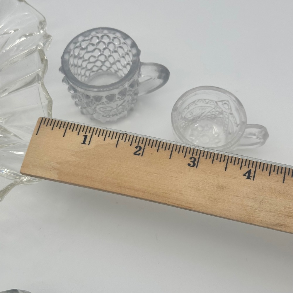 Lot of ABA and EAPG Glass 7 Pieces - Vtg Pressed Glass, Childs Cup, Hobnail etc. - Picture 7 of 16